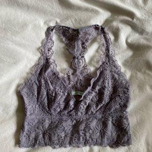 Free people lilac lace bralette